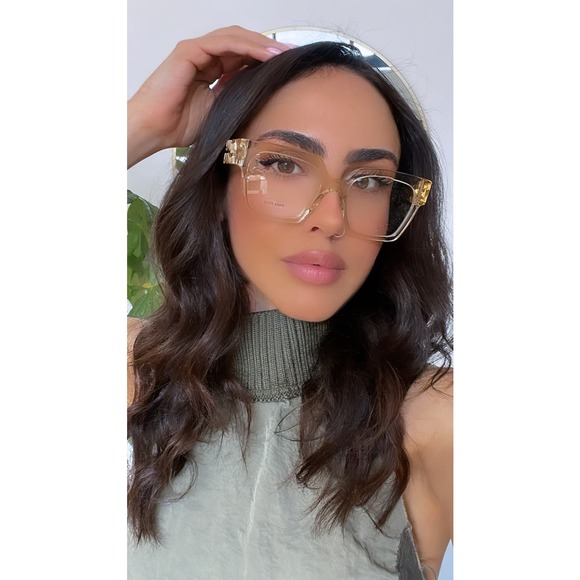 NEW Miu Miu MU04UV Oversized Square Eyeglasses in Clear - Picture 2 of 10